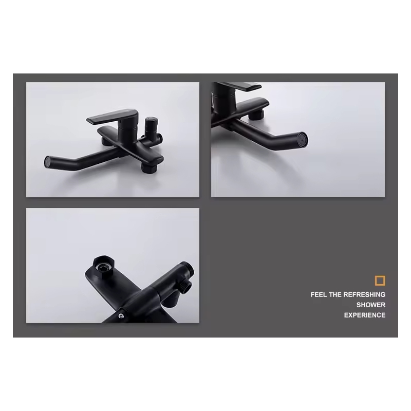Thermostatic Wall Mounted Waterfall Faucet Sets Concealed Rain Shower Mixer With Shower Head
